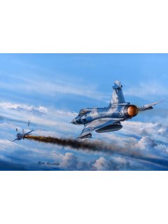 Aviation Art Painting DOGFIGHT OVER THE AEGEAN SEA - Canvas print
